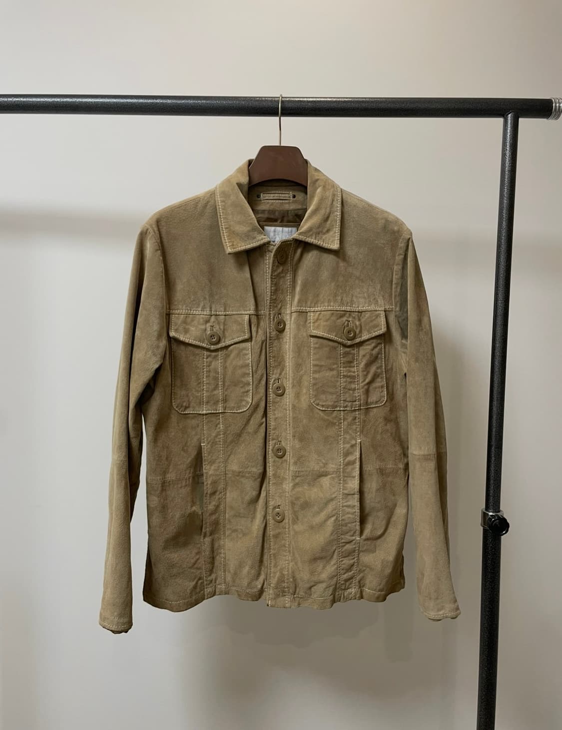 (M) 윌슨 레더 레더 스웨이드 트러커 자켓 상품이미지1