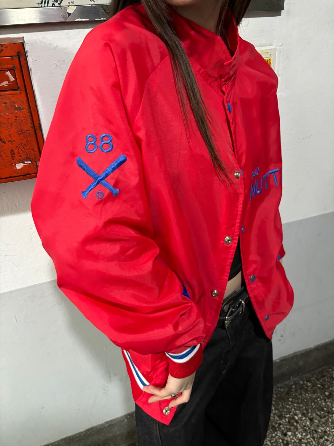 90s 올드스쿨 레드&블루 배색 스타디움 상품이미지3