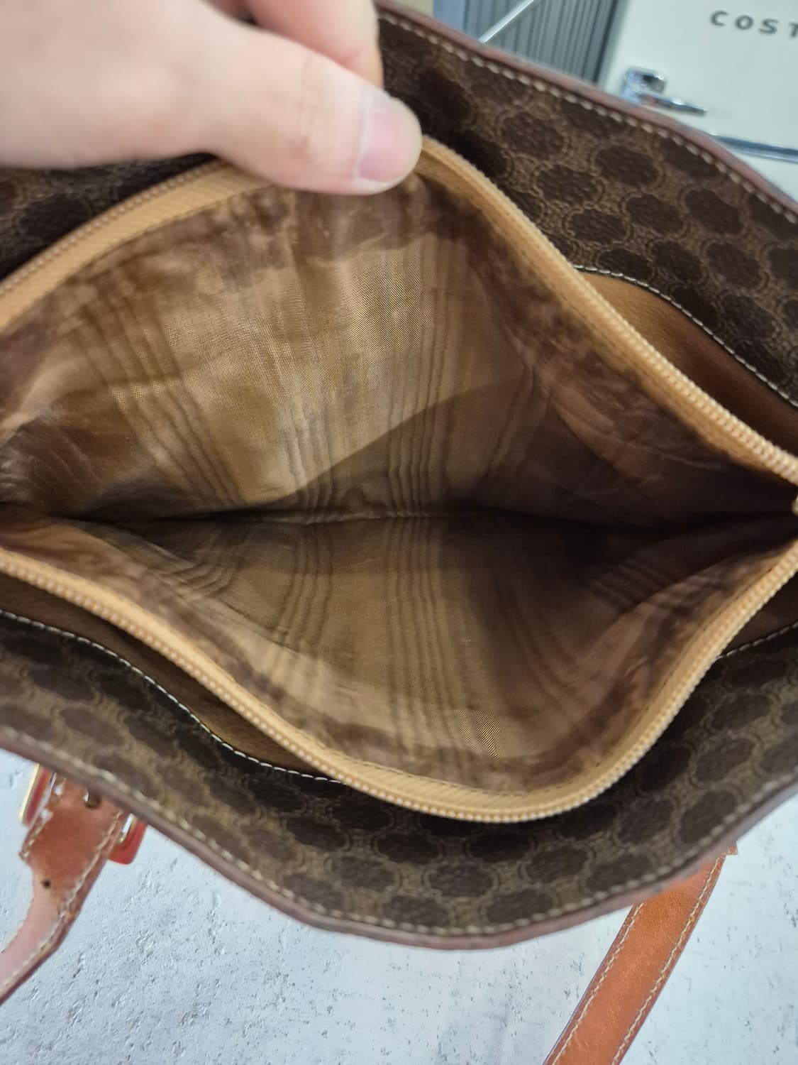 셀린느 빈티지 마카담 코팅 캔버스 토트백 상품이미지9