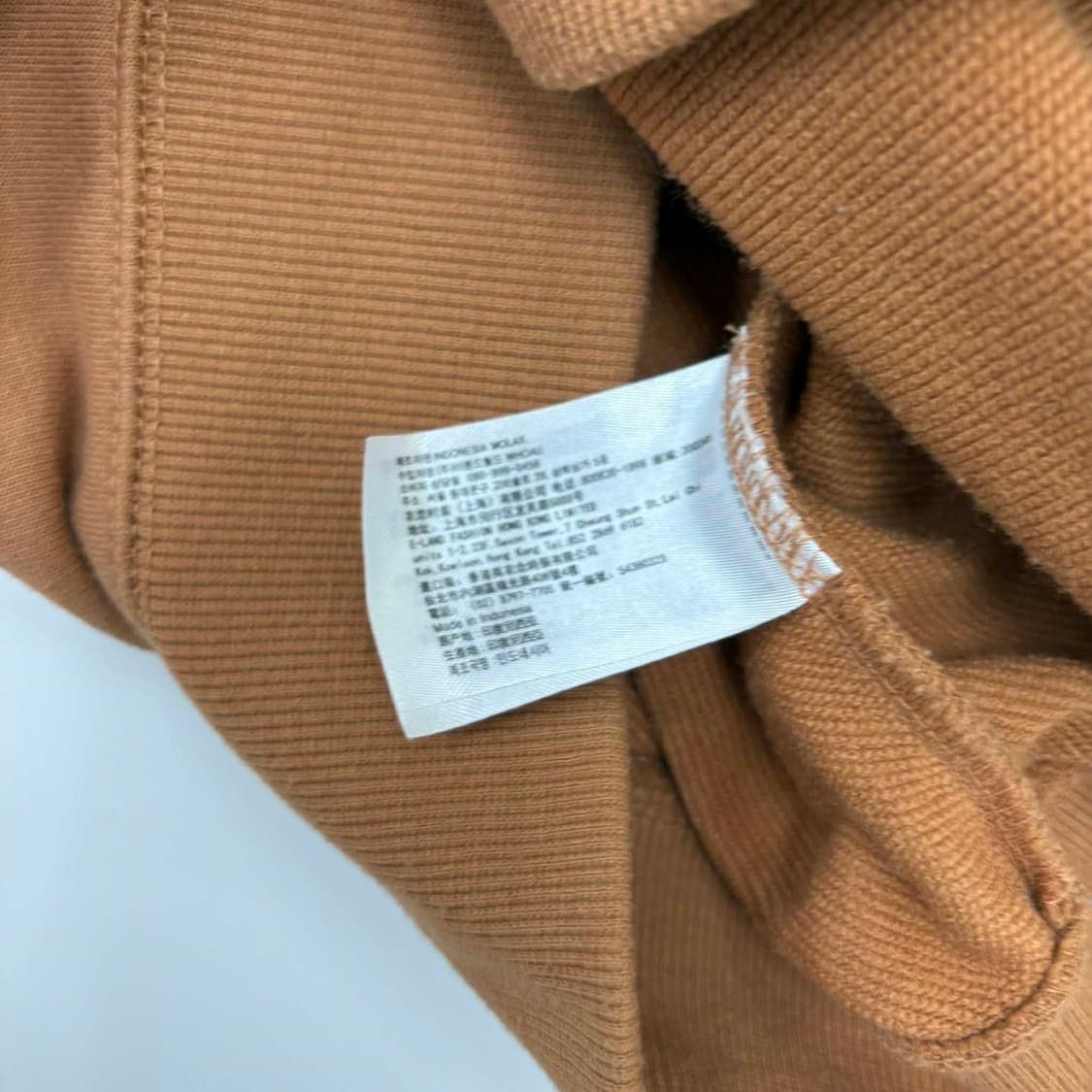 후아유 y2k 러블리힙 카멜베이지 스웻 후드집업 희귀져지(S) 상품이미지5