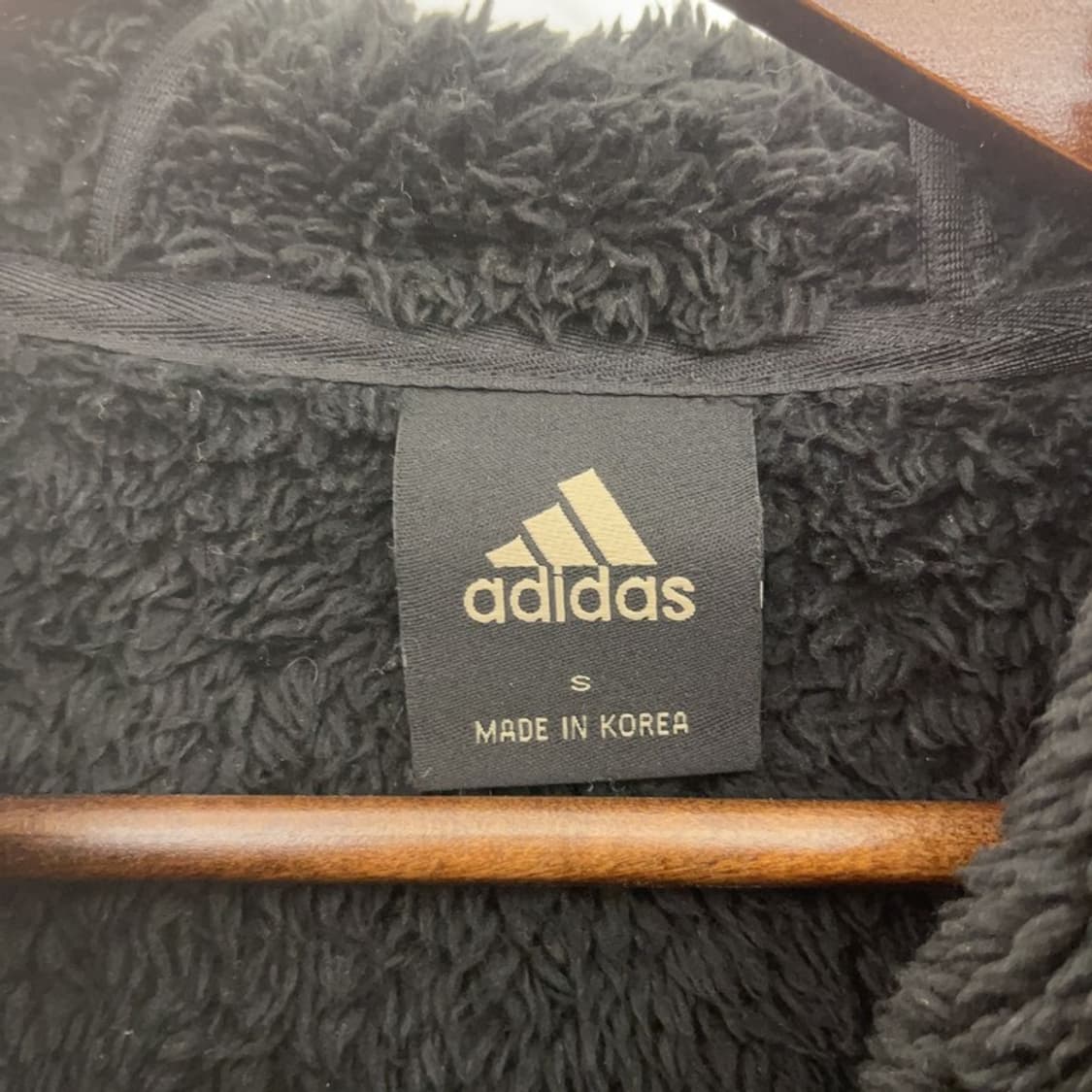 아디다스 빈티지 폭닥 양털 후드 후리스 자켓 S C08202 상품이미지5