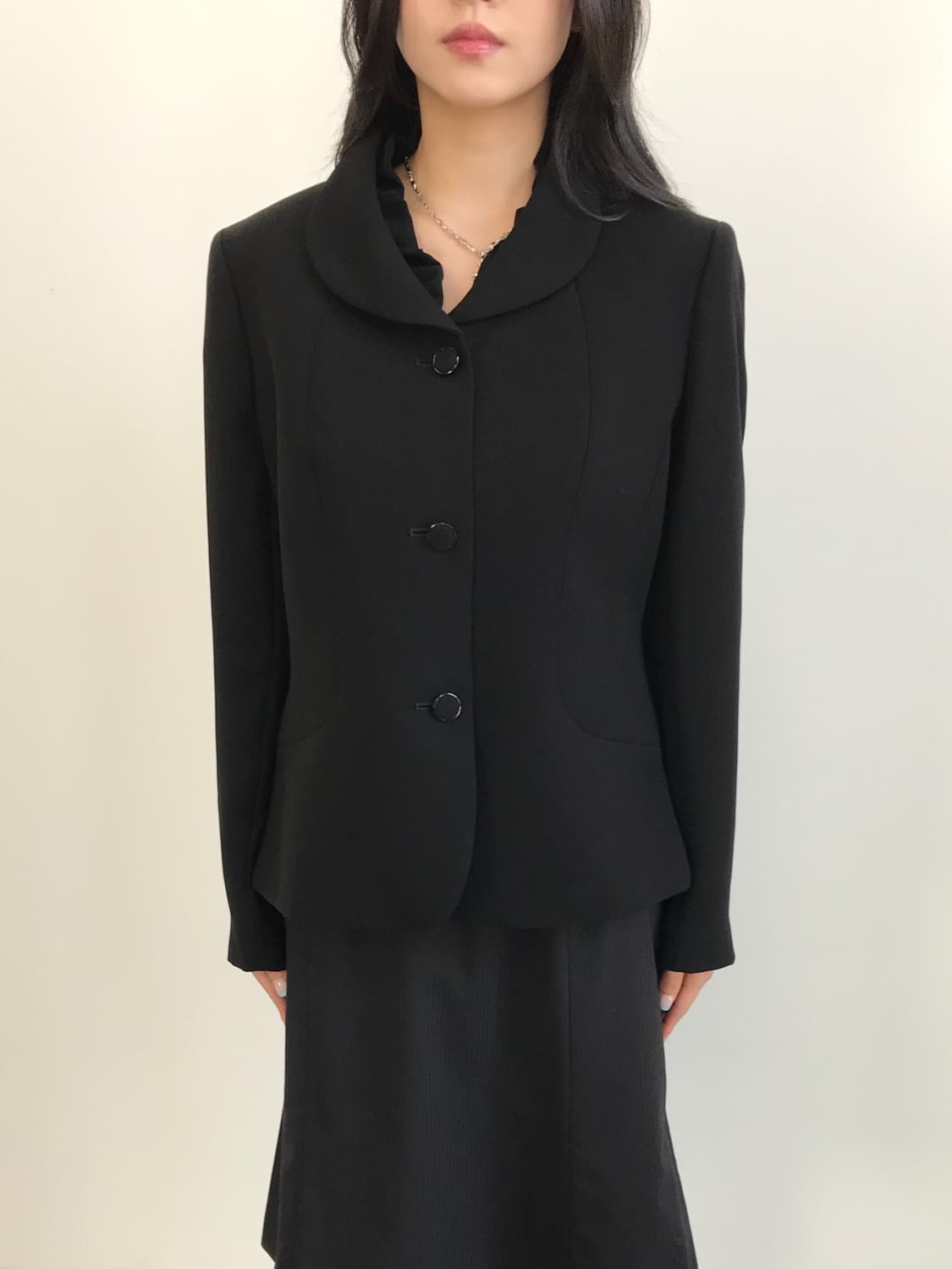 SONIA BALENCIA Ruffled Collar Jacket 상품이미지2