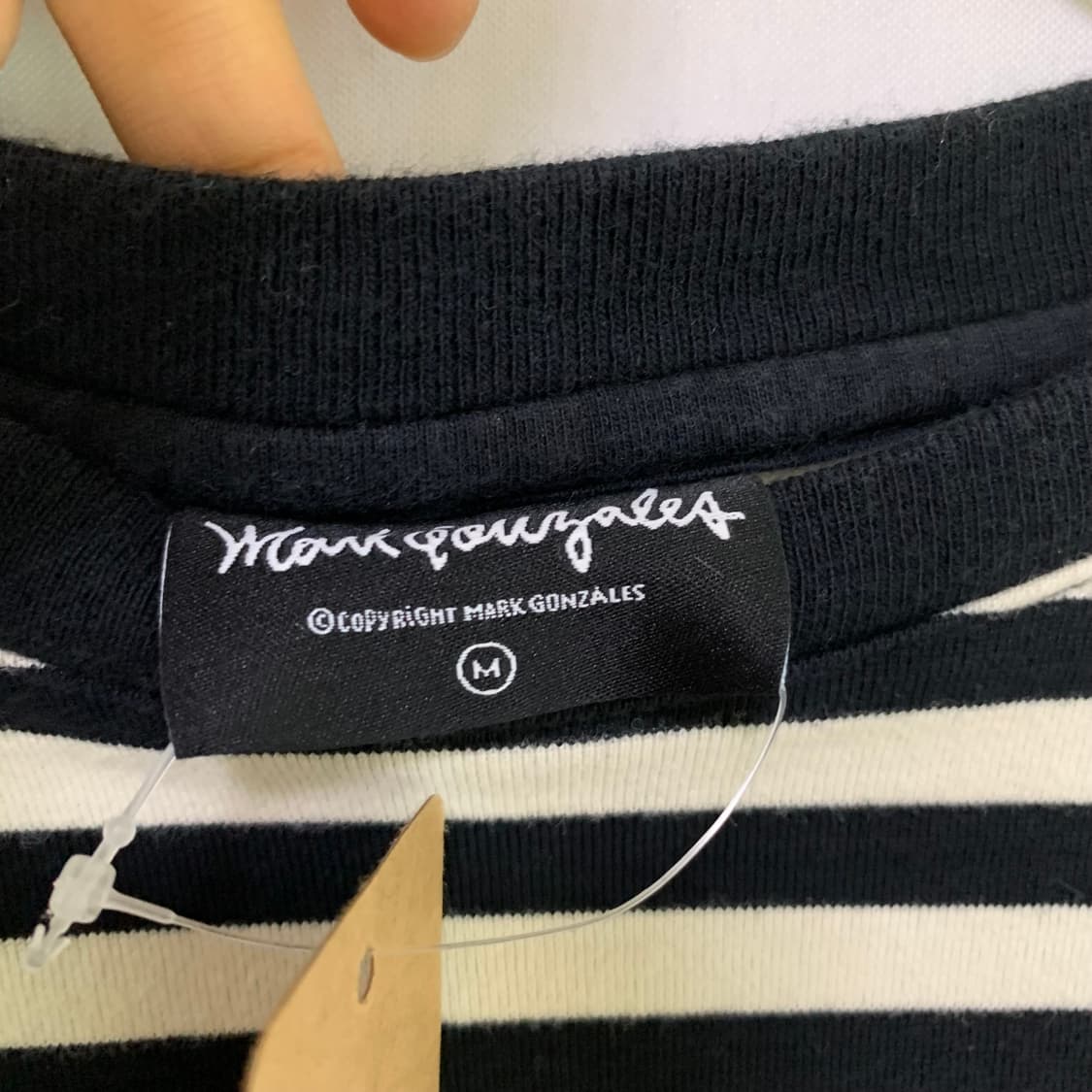 마크곤잘레스 스트라이프 줄무늬 롱슬리브 긴팔 티셔츠 M 남녀공용 빈티지 상품이미지3