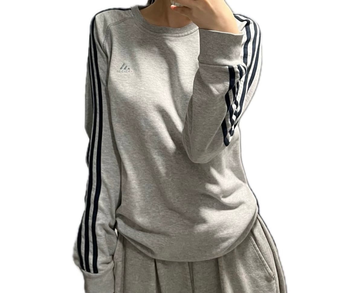 그레이 아디다스 맨투맨 (아방핏!!) 상품이미지2