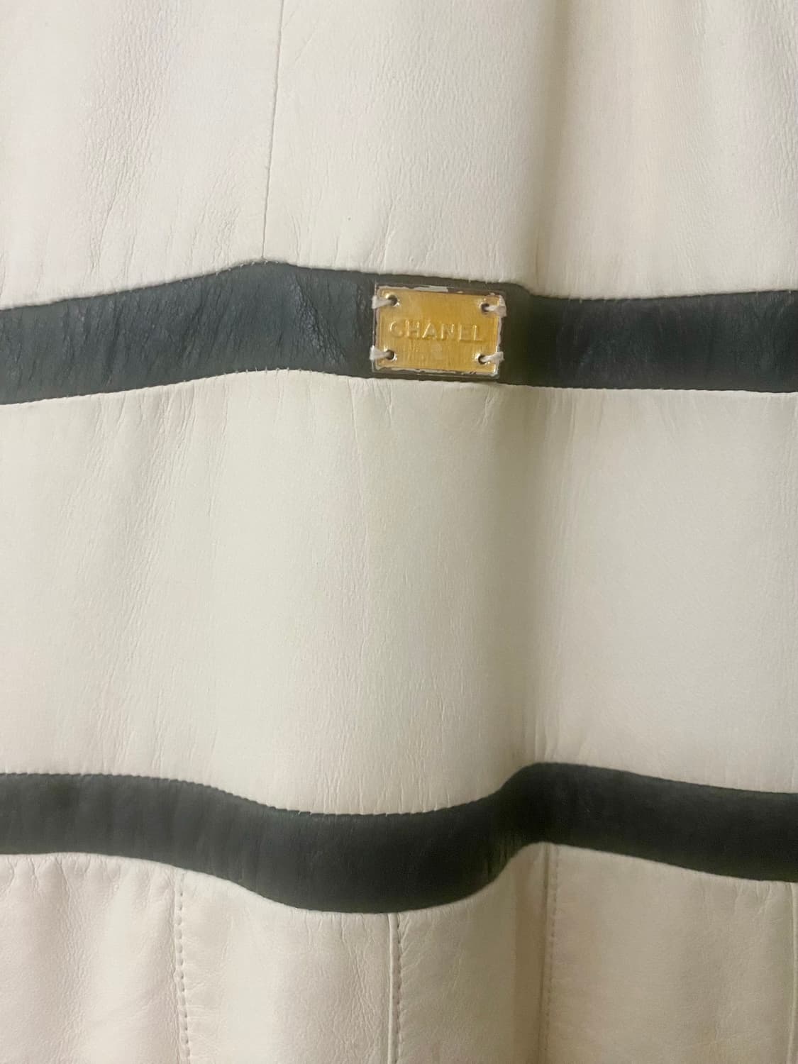 샤넬 런웨이 컬렉션 빈티지 양가죽 드레스 상품이미지6