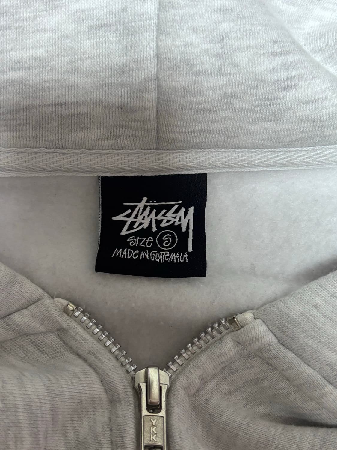 스투시 베이직 후드집업 애쉬 헤더 S  상품이미지3