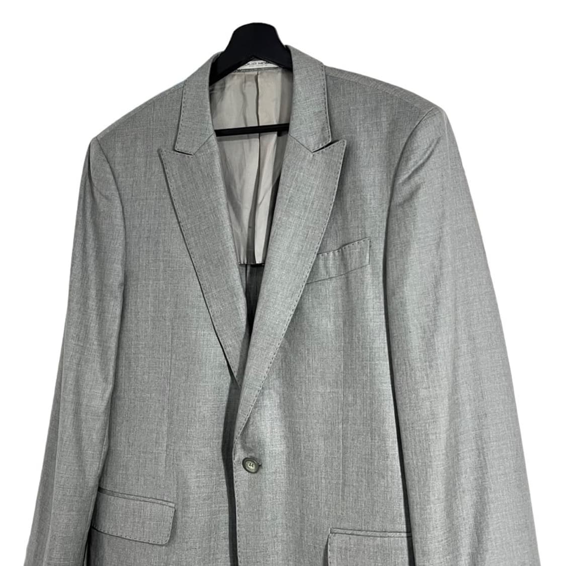 솔리드옴므 원버튼 울 실크 블레이저 상품이미지3