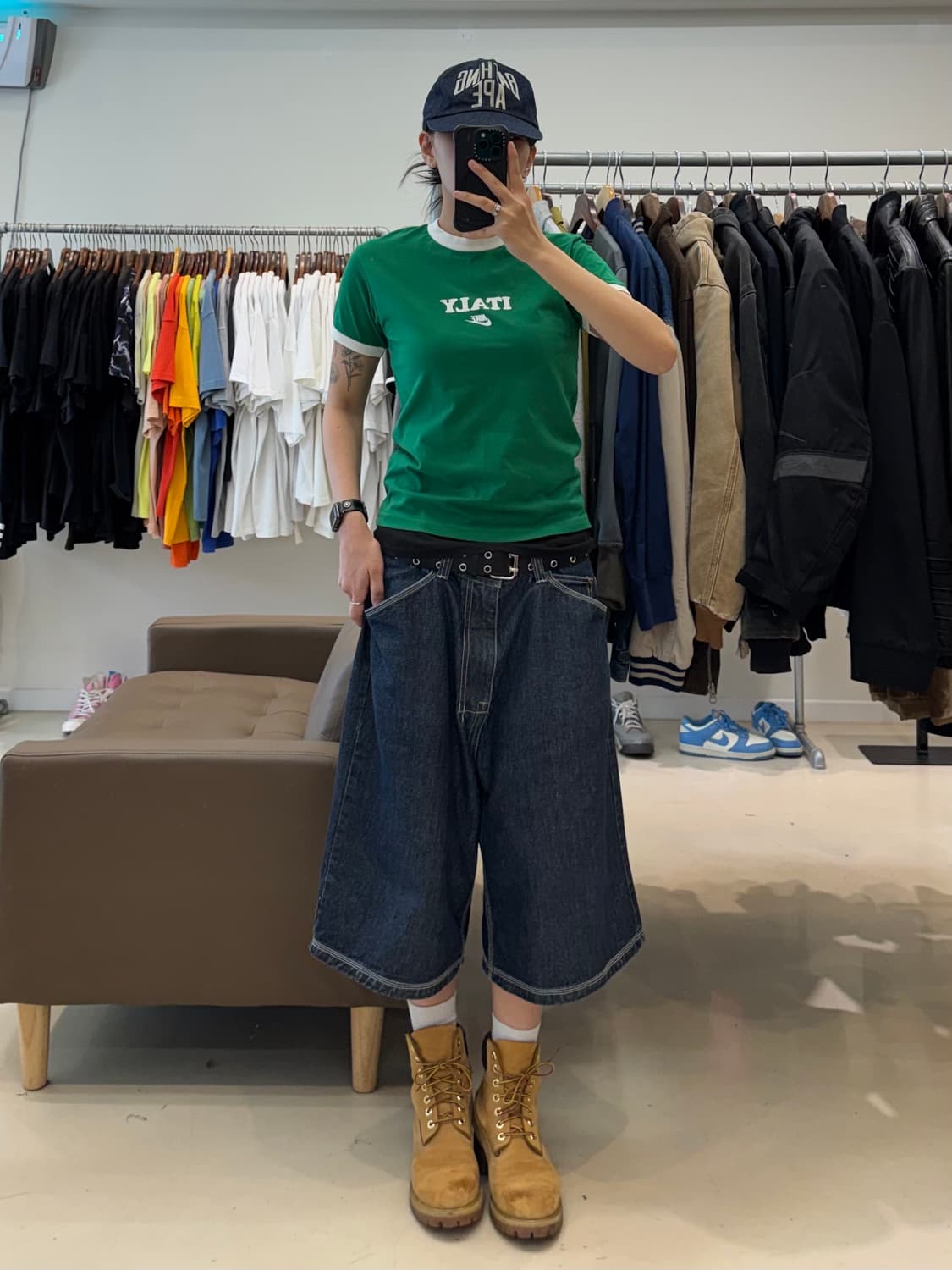2005 나이키 이탈리 레터링 티셔츠 상품이미지7