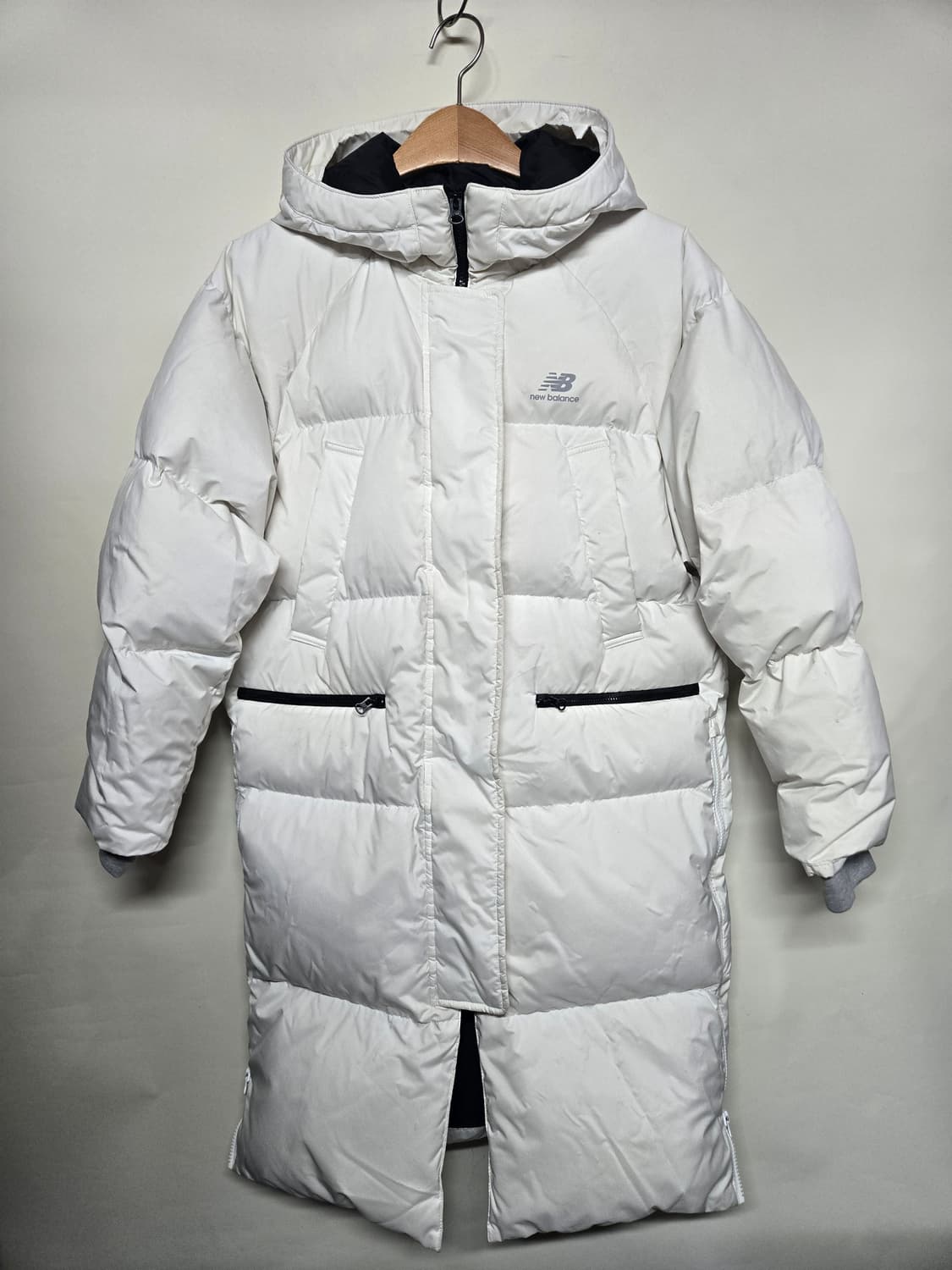 뉴발란스 롱패딩 M (90) 흰색 모자퍼X 상품이미지1