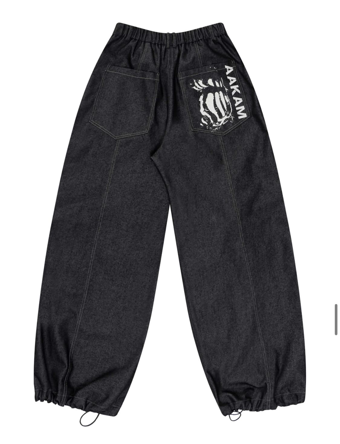 아캄 핀턱팬츠 블랙 상품이미지3