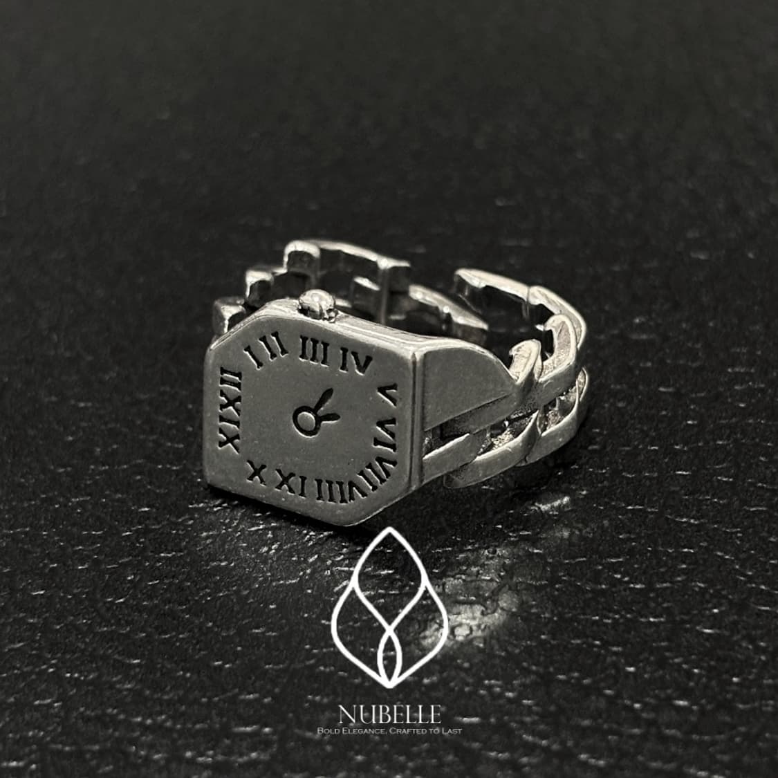 🌗 Fake watch ring / 페이크 워치 925실버 반지 상품이미지3