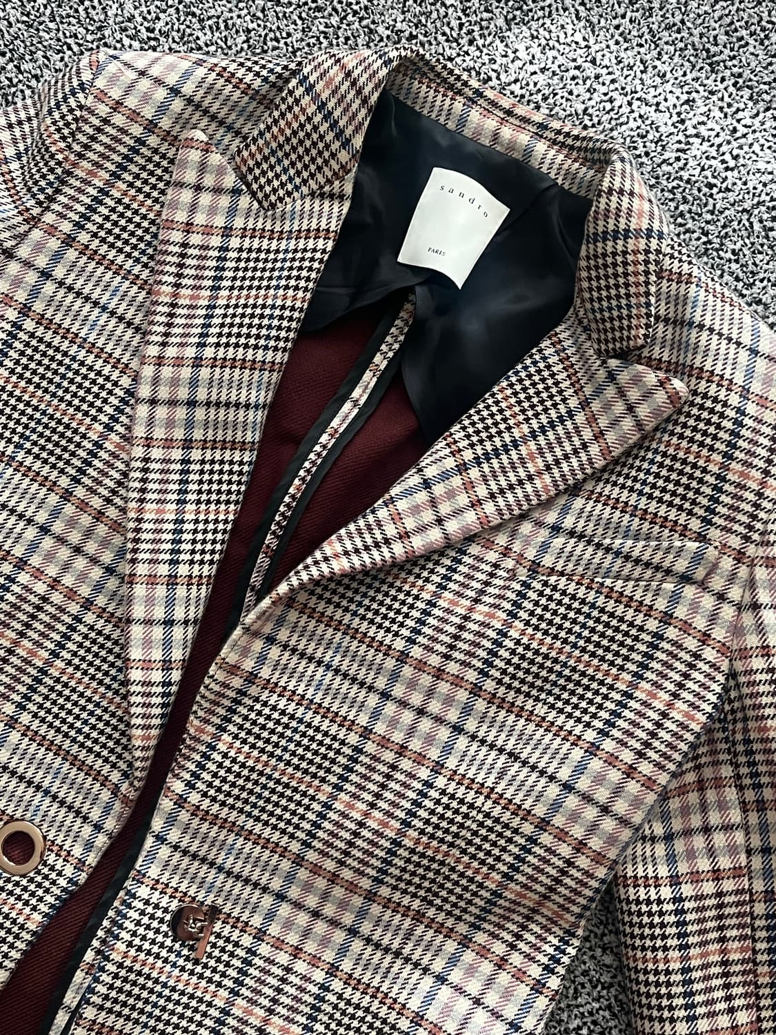 산드로 체크자켓 상품이미지3