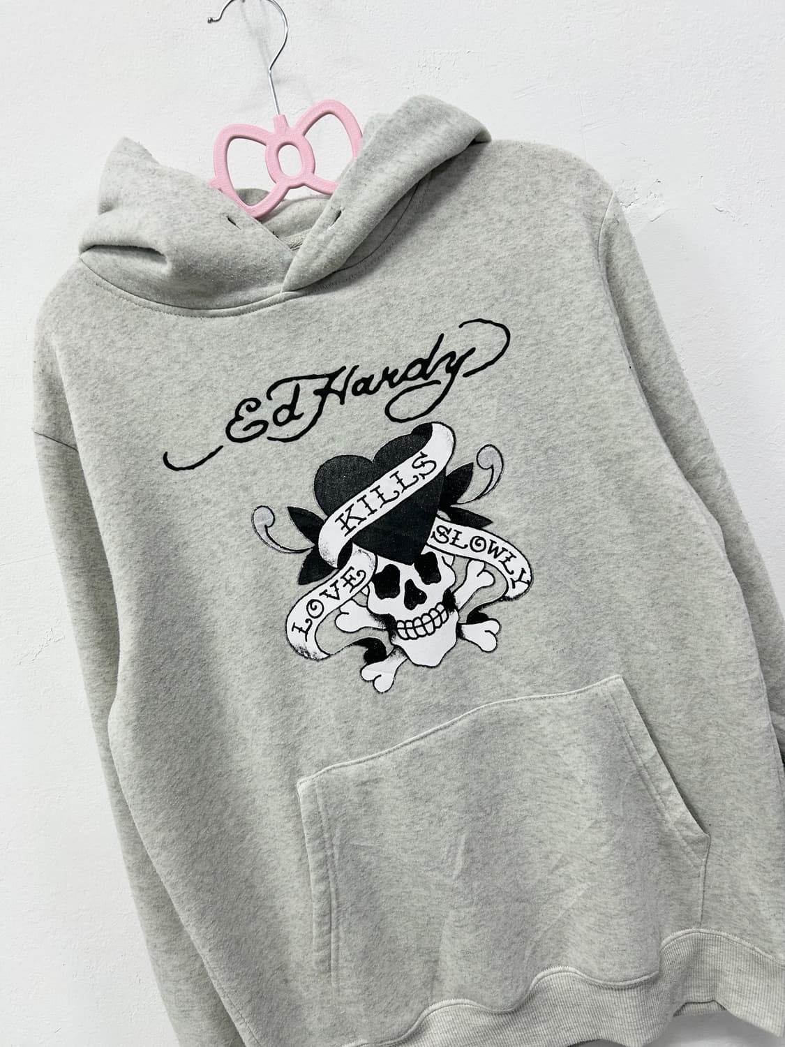 [ED HARDY] 에드하디 펑크 그레이 후드티 상품이미지5