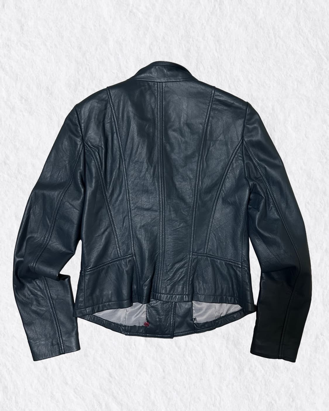 City Gee 청록색 양가죽 자켓 상품이미지2