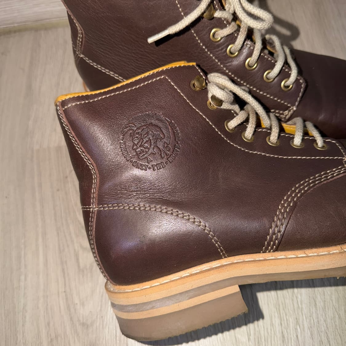 디젤 남성 다크브라운 워커 42(남성 270-275) 상품이미지3