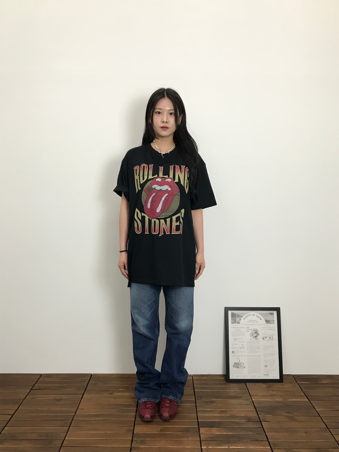 Rolling Stones Tongue Logo Print T-Shirt 상품이미지1