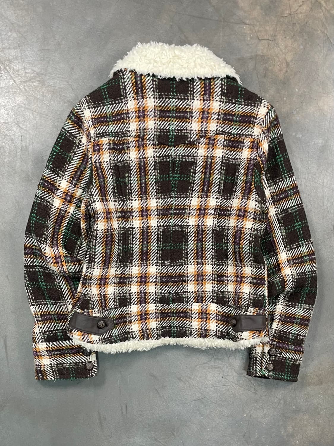 빈티지 타탄 체크 울 자켓 상품이미지6