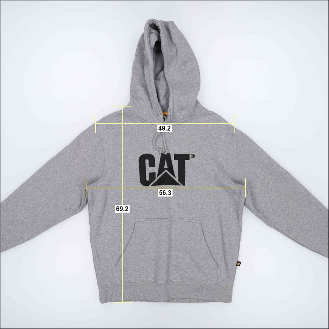 [M] CAT 빅로고 기모 후드 티셔츠 1103HR2 상품이미지8