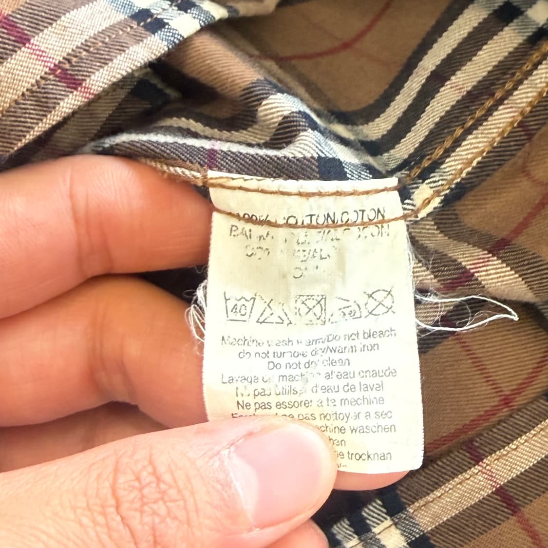 M 버버리 브라운 노바체크 셔츠 상품이미지5