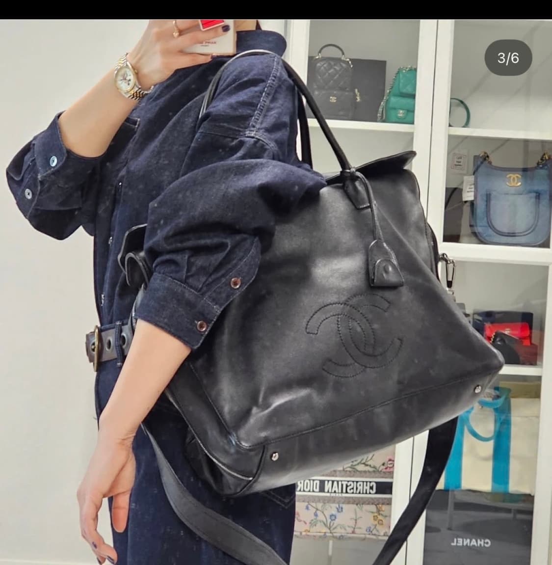 샤넬 타임리스CC 트리니블 더플백 상품이미지1