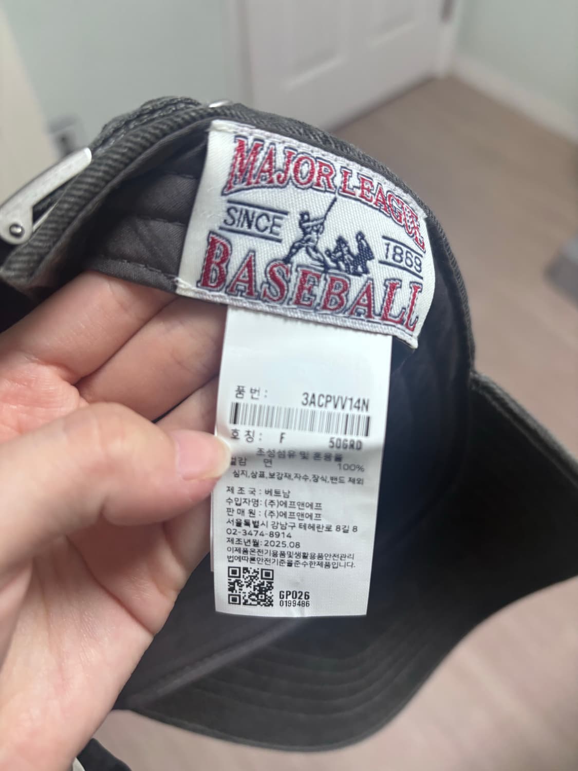 [카리나 착용]베이직 워싱 언스트럭쳐 볼캡 NY (D.Grey) 상품이미지6