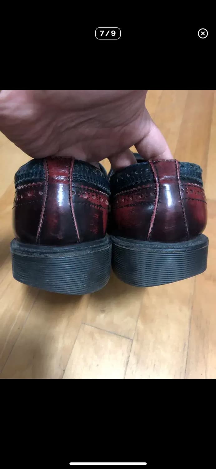 닥터마틴 3989 영국 메이드 윙팁 슈즈 버건디 체리레드 270 상품이미지5