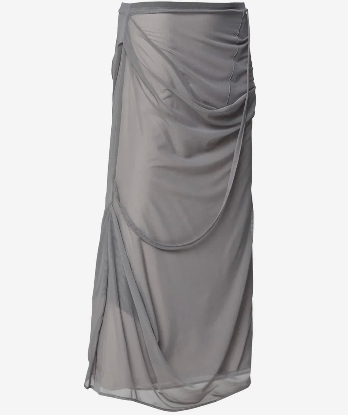 플레어업 Draped Mesh Layered Long Skirt (FL- 상품이미지2