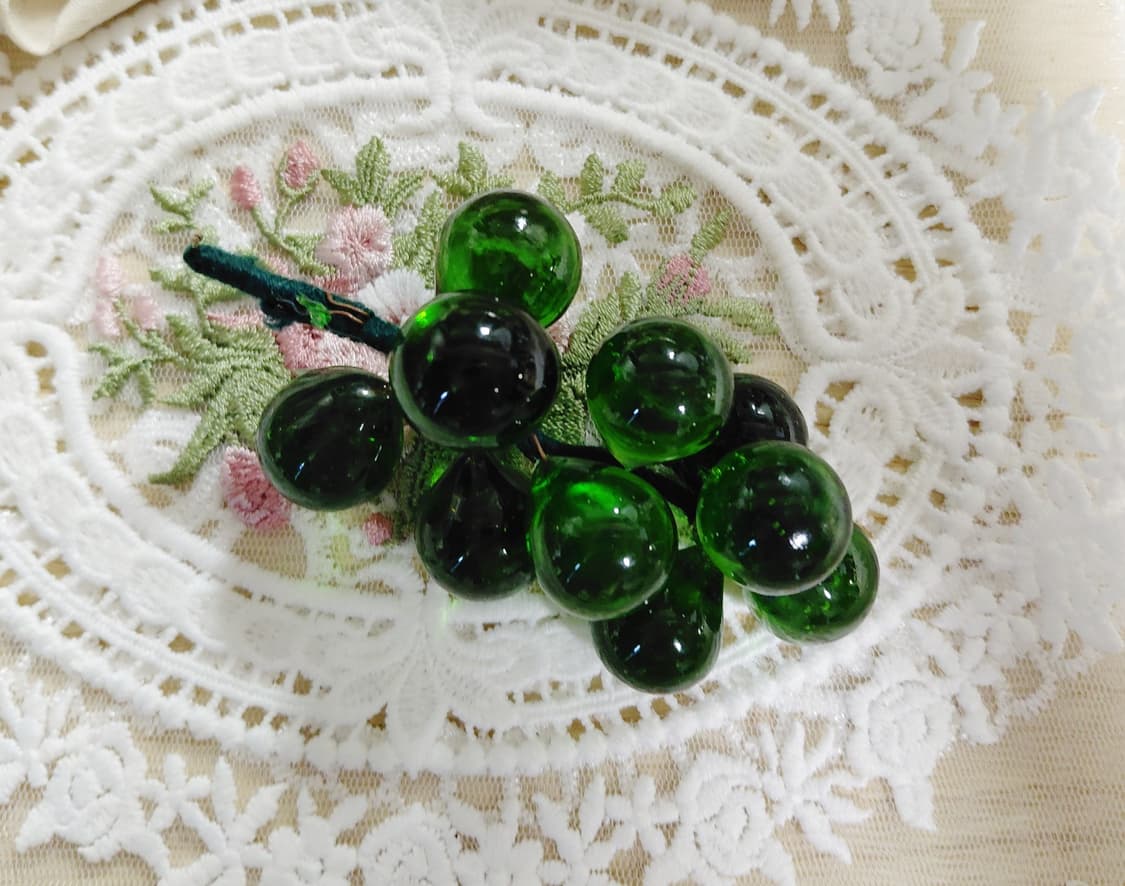 1950s 빈티지 유리 포도 장식 소품 상품이미지3