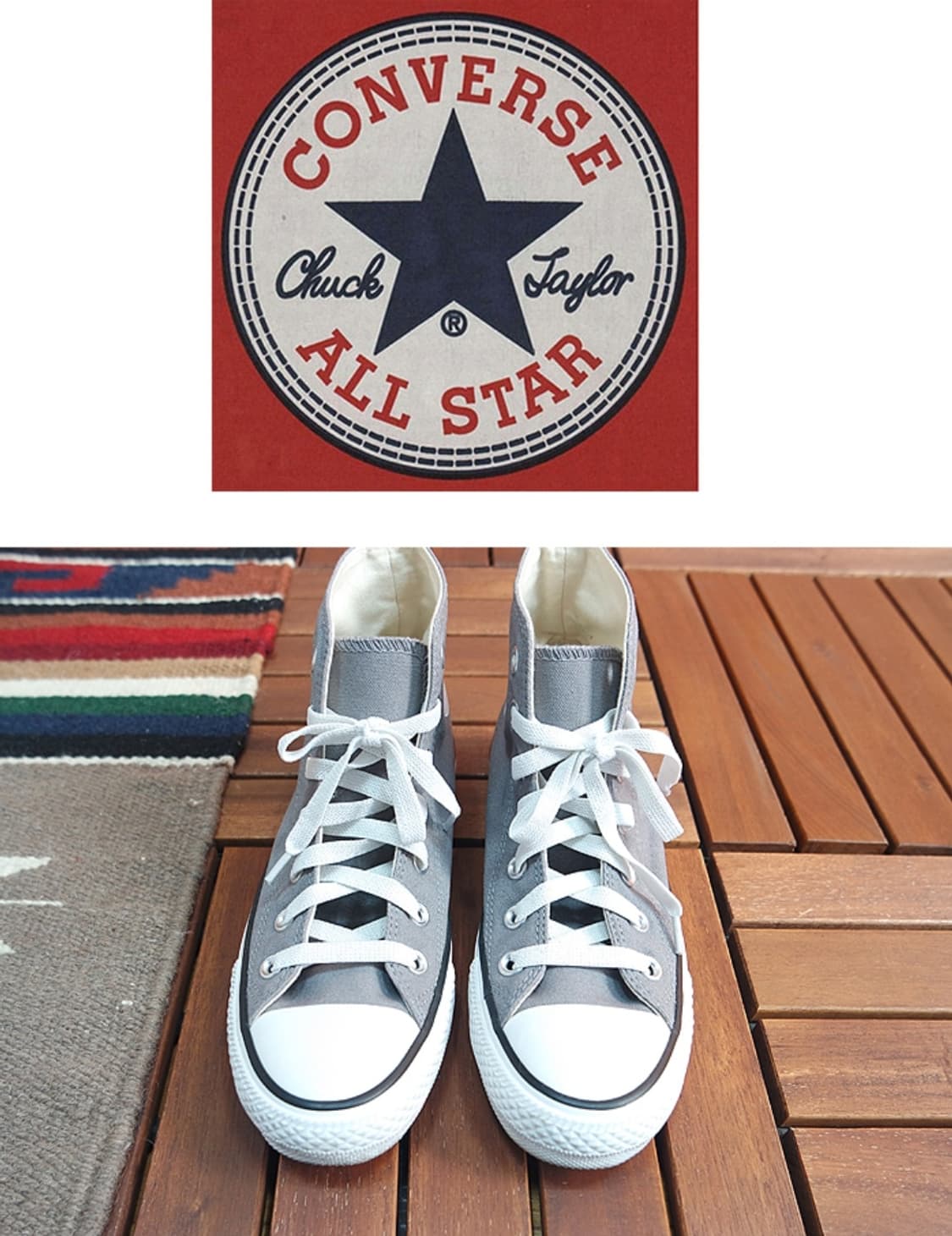 일본판 그레이 컨버스 하이~ 235~240사이즈 상품이미지1