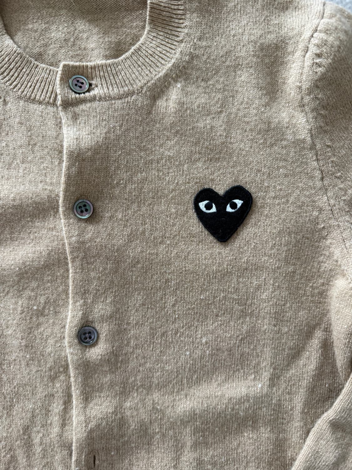 꼼데가르송 가디건 베이지 상품이미지2