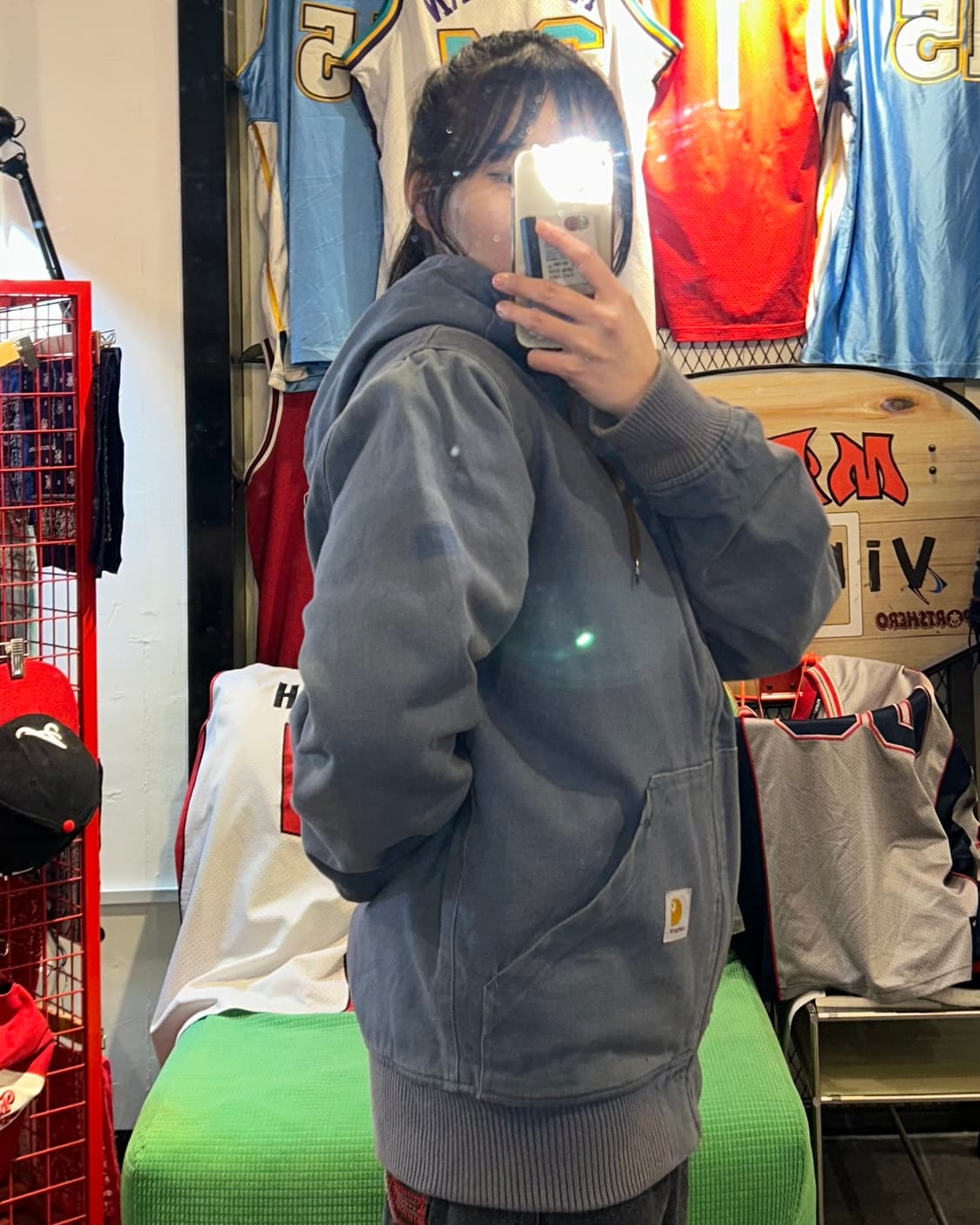 Carhartt blue washing jacket 후루츠패밀리