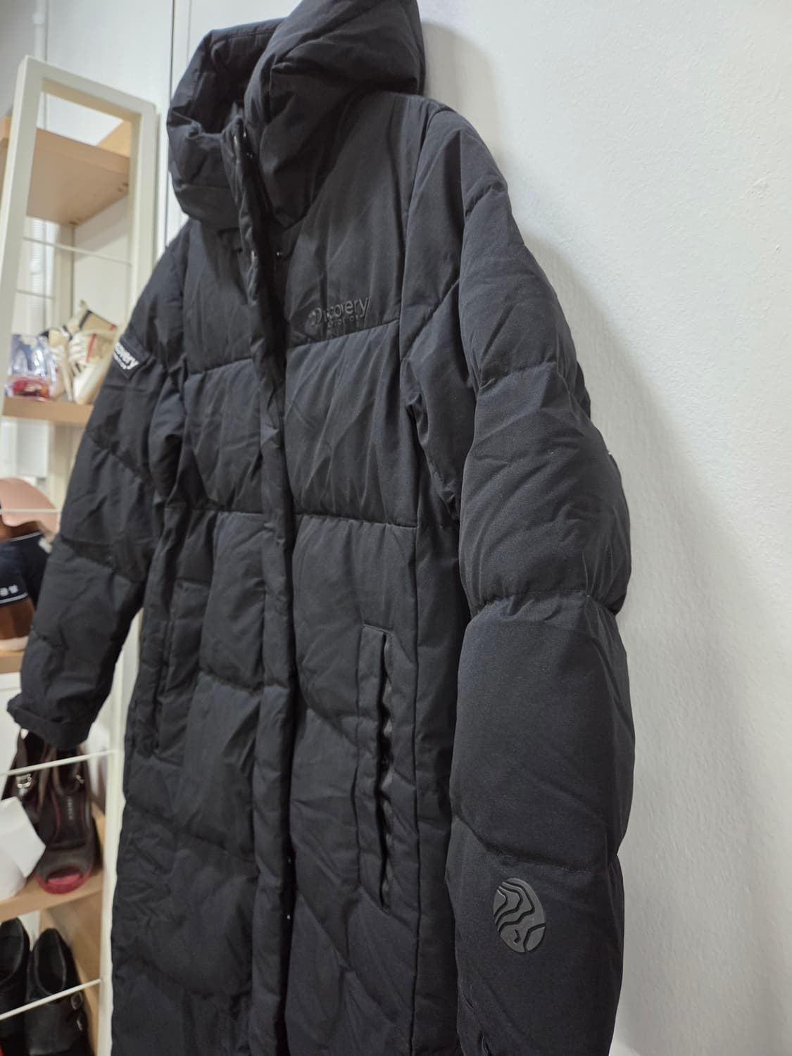 디스커버리 구스 롱패딩 블랙 여성 90 상품이미지3