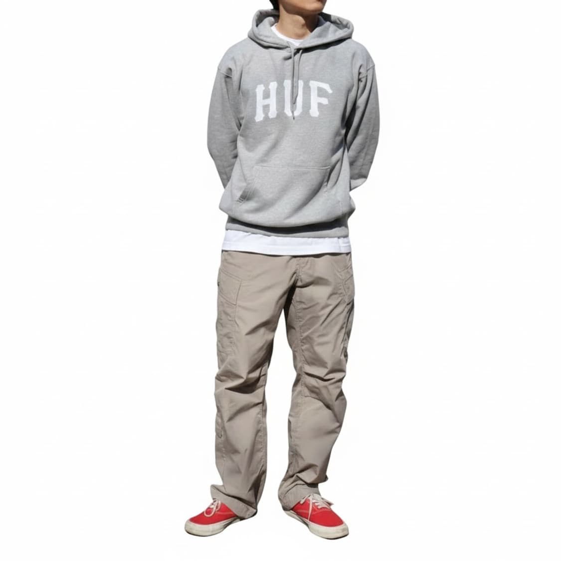 [S] Huf 후드티 grey 상품이미지2