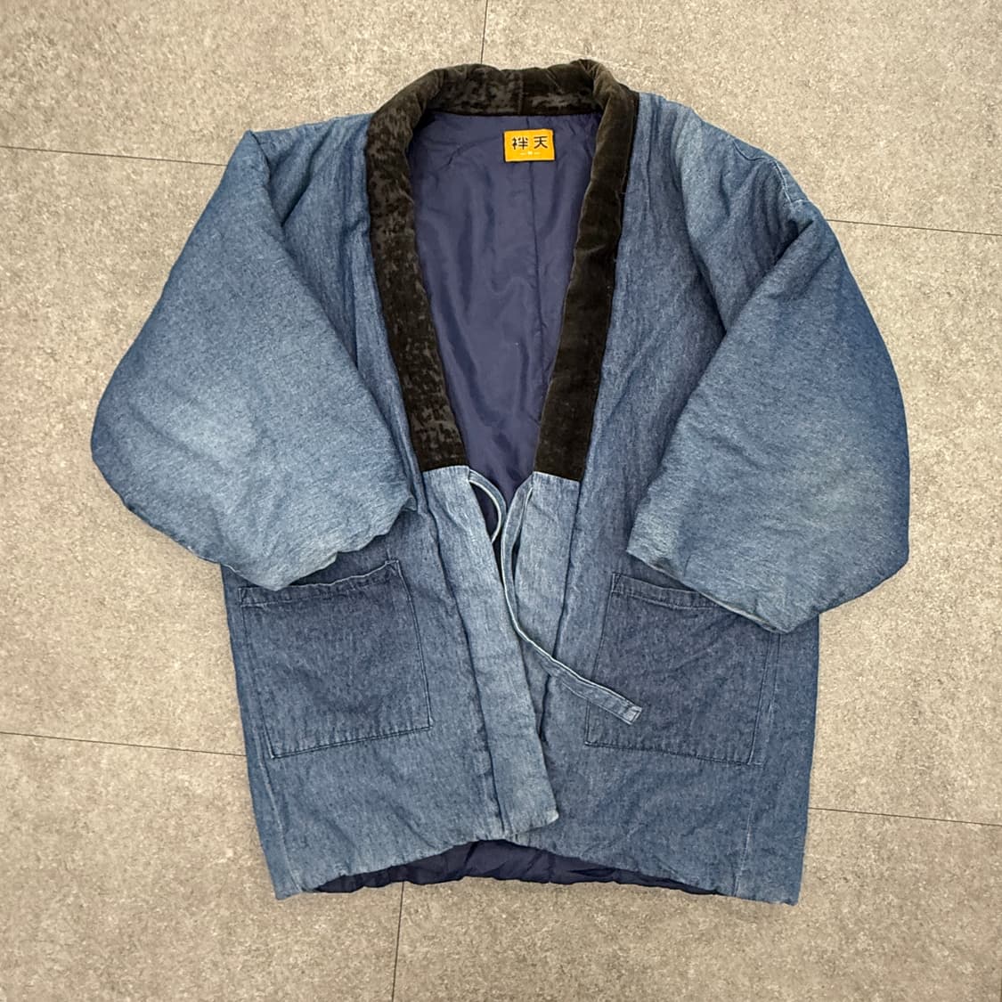 상텐 데님 로브 패딩 상품이미지6