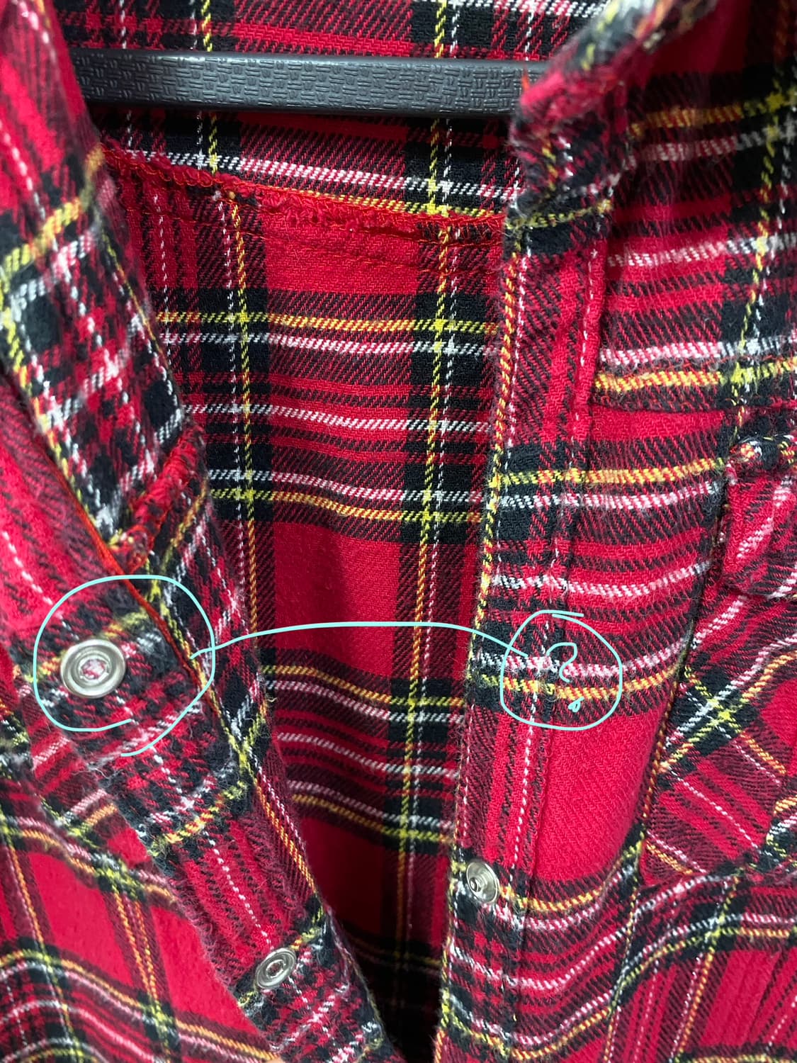 [JENNY THONG] 캐캐체 아무깔 체크 셔츠 상품이미지9