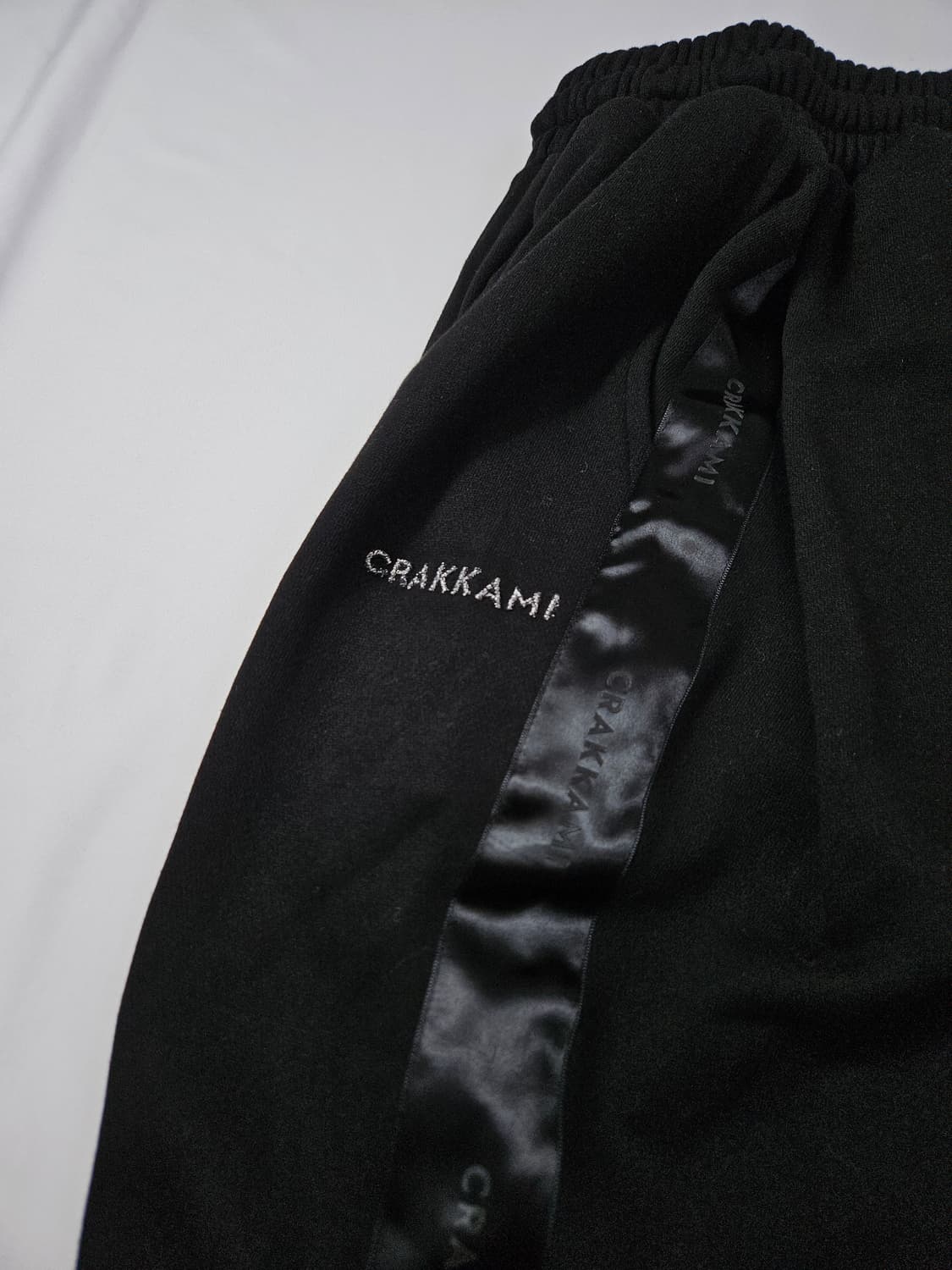 크랙엠아이 와플 트레이닝 파이핑 와이드 스트링팬츠 바지 2 상품이미지4