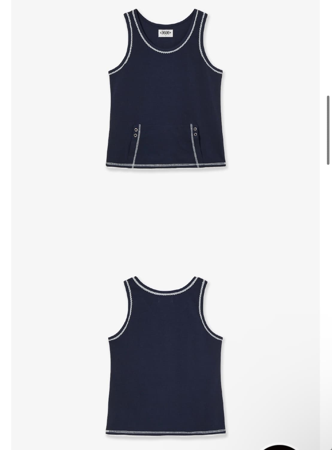 에이이에이이) Lace Pocket Sleeveless NA F 상품이미지2