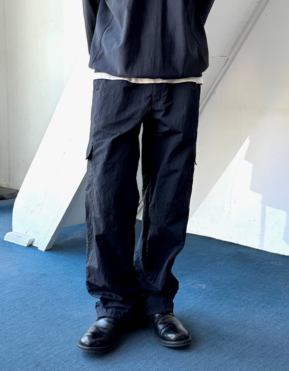 Washed nylon design cargo pants 상품이미지7