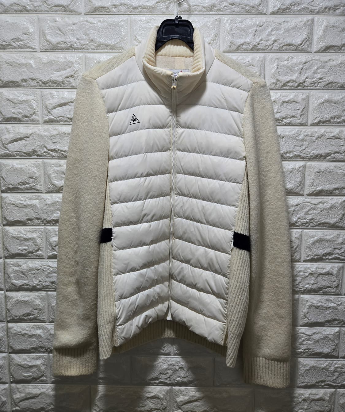 르꼬끄 골프 덕다운 패딩배색 방풍 집업니트 85~90 상품이미지1