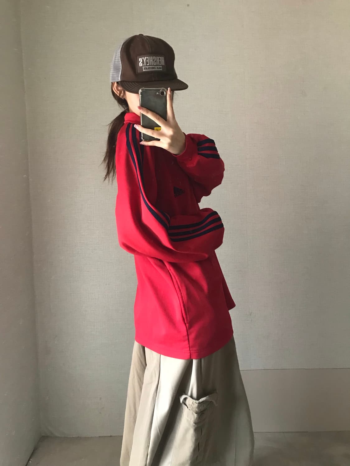 아디다스 90s 레드 네이비 져지 상품이미지2
