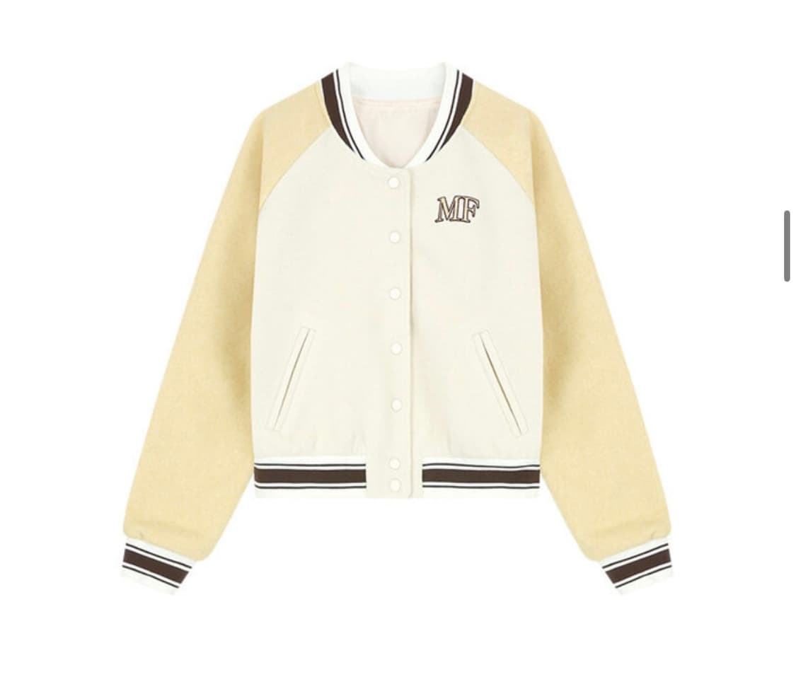 마가린핑거스 Margarin Baseball Jacket - Cream 상품이미지1