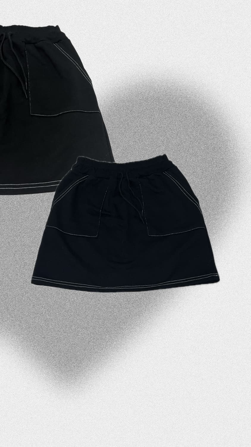 스티치 밴딩스커트 상품이미지1