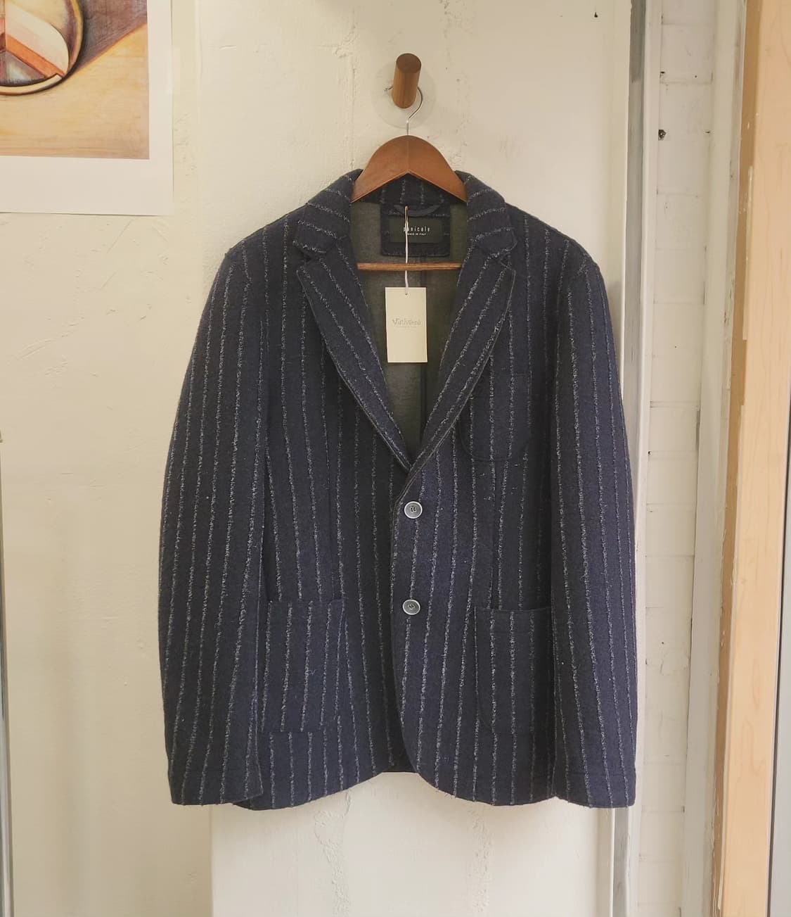 Panicale 스트라이프 모직블레이저(Italy made) 상품이미지1