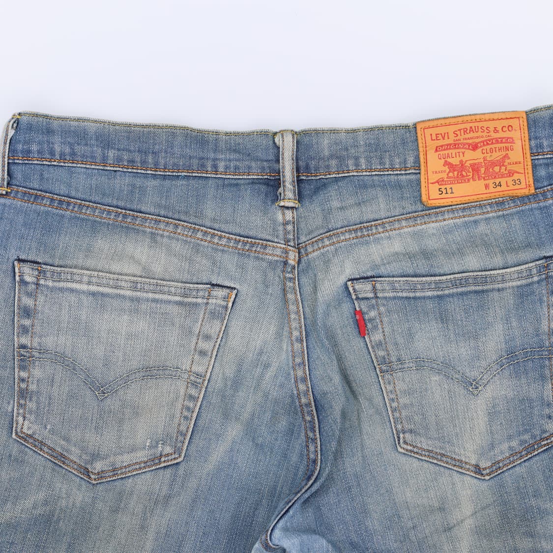 [W34 L33] 리바이스 511 워싱 데님팬츠 1211H2 상품이미지3