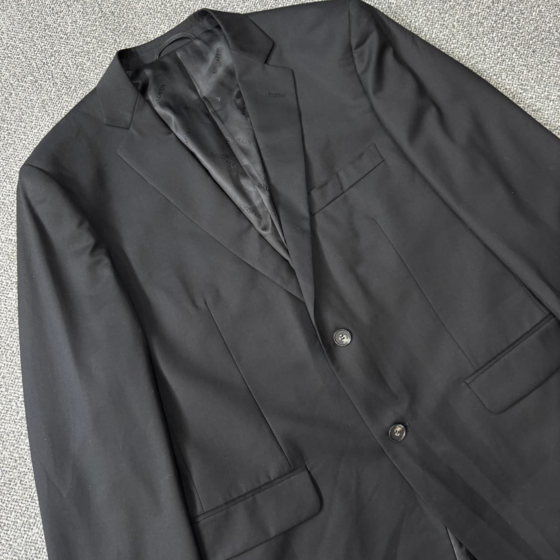 발망 슬림핏 블랙 블레이저 상품이미지2