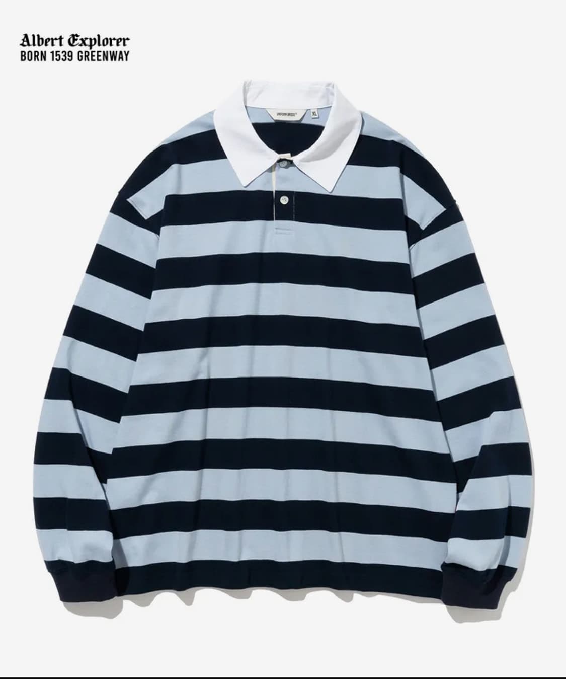 naval collar rugby tee navy 상품이미지2