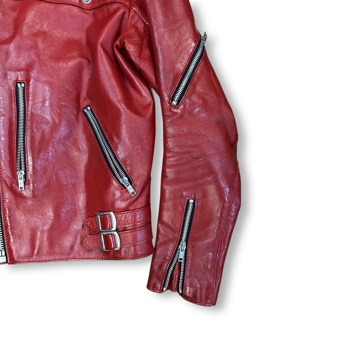 666레더 바이커 자켓 상품이미지3