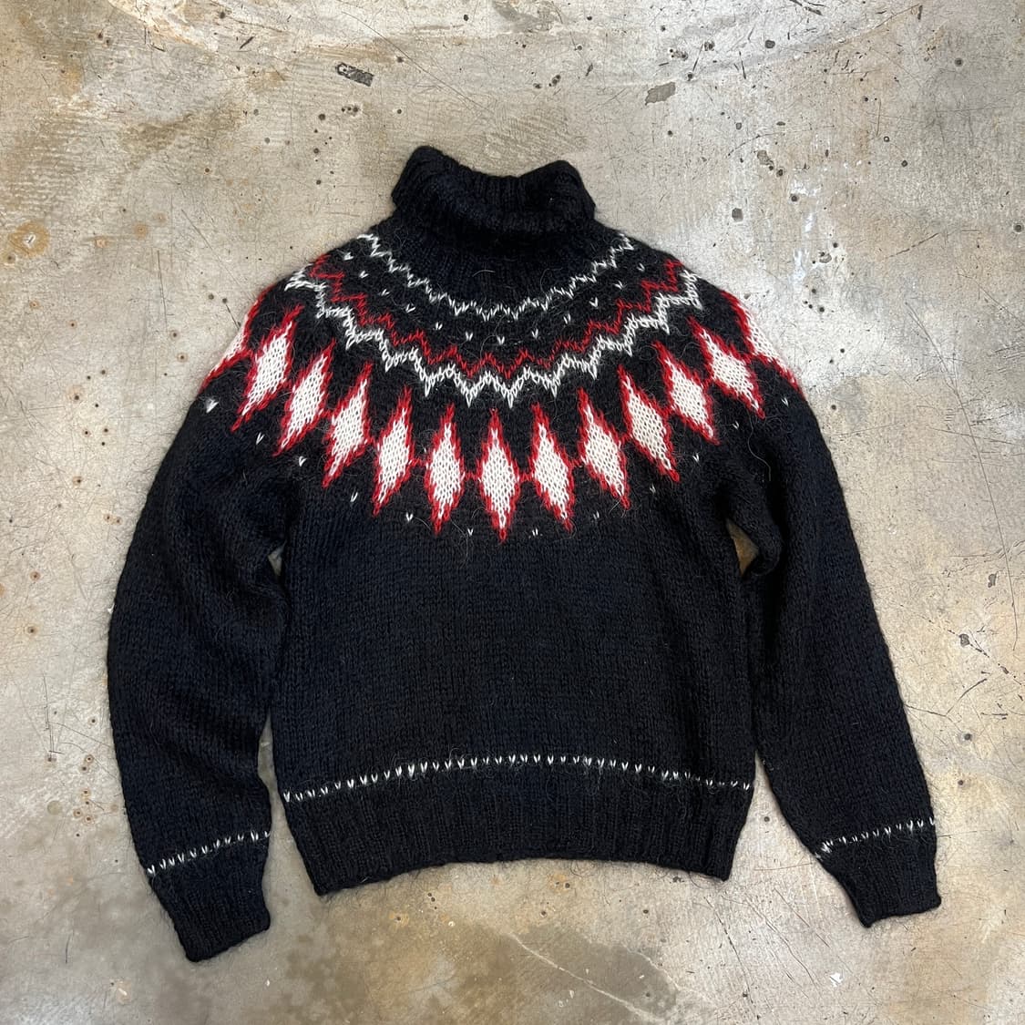 빈티지 모헤어 노르딕 터틀넥 니트 상품이미지1