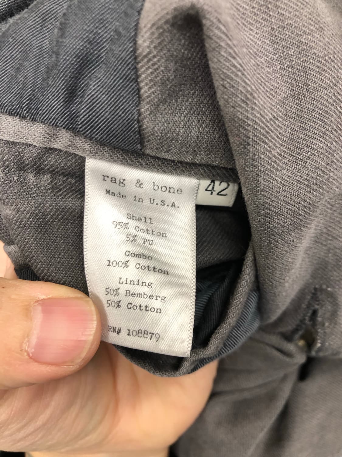 코튼 피코트 made in USA 상품이미지7