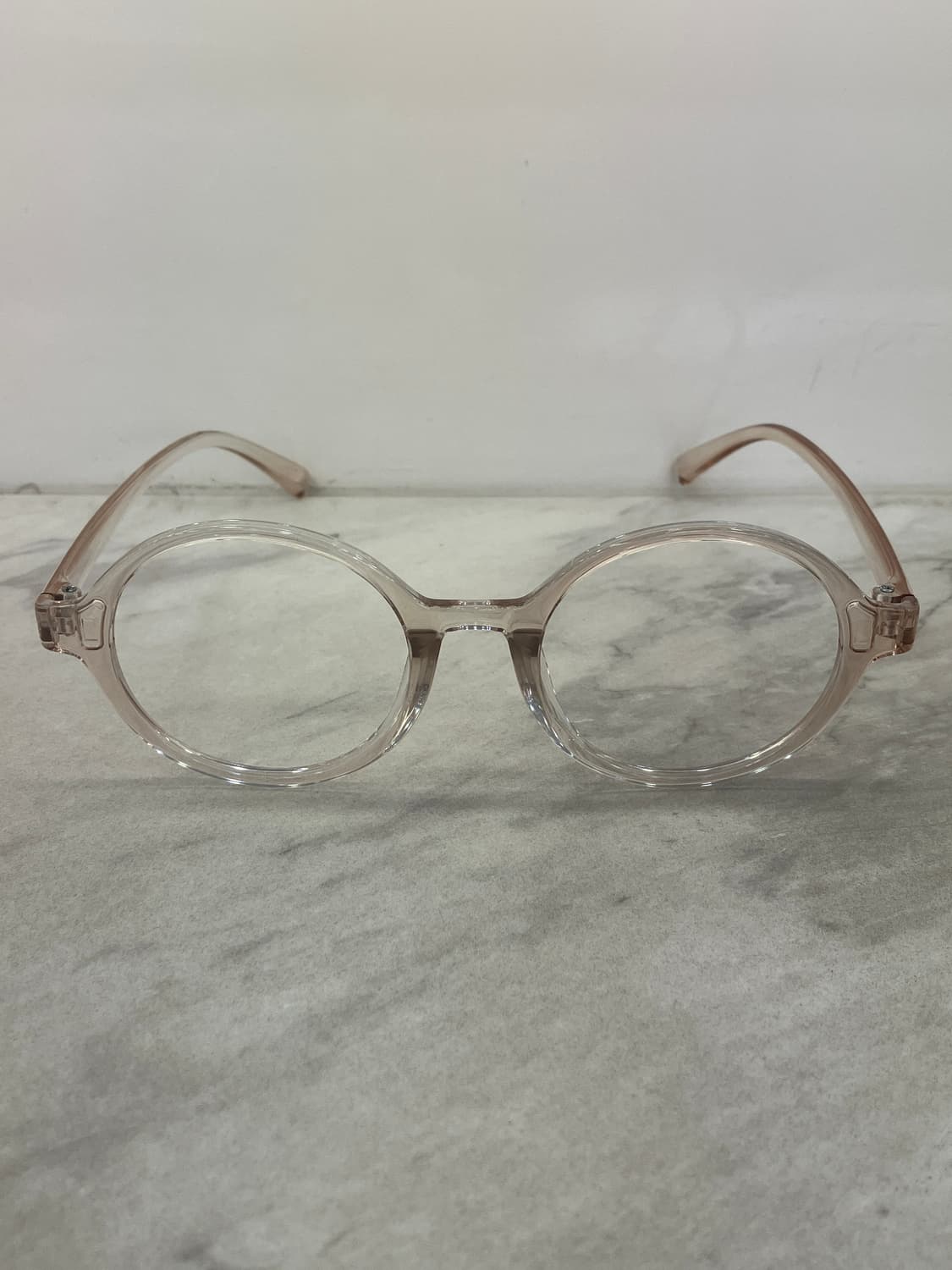 오앤씨 ONC 틴트 브라운 클리어 라운드 뿔테 안경 상품이미지7